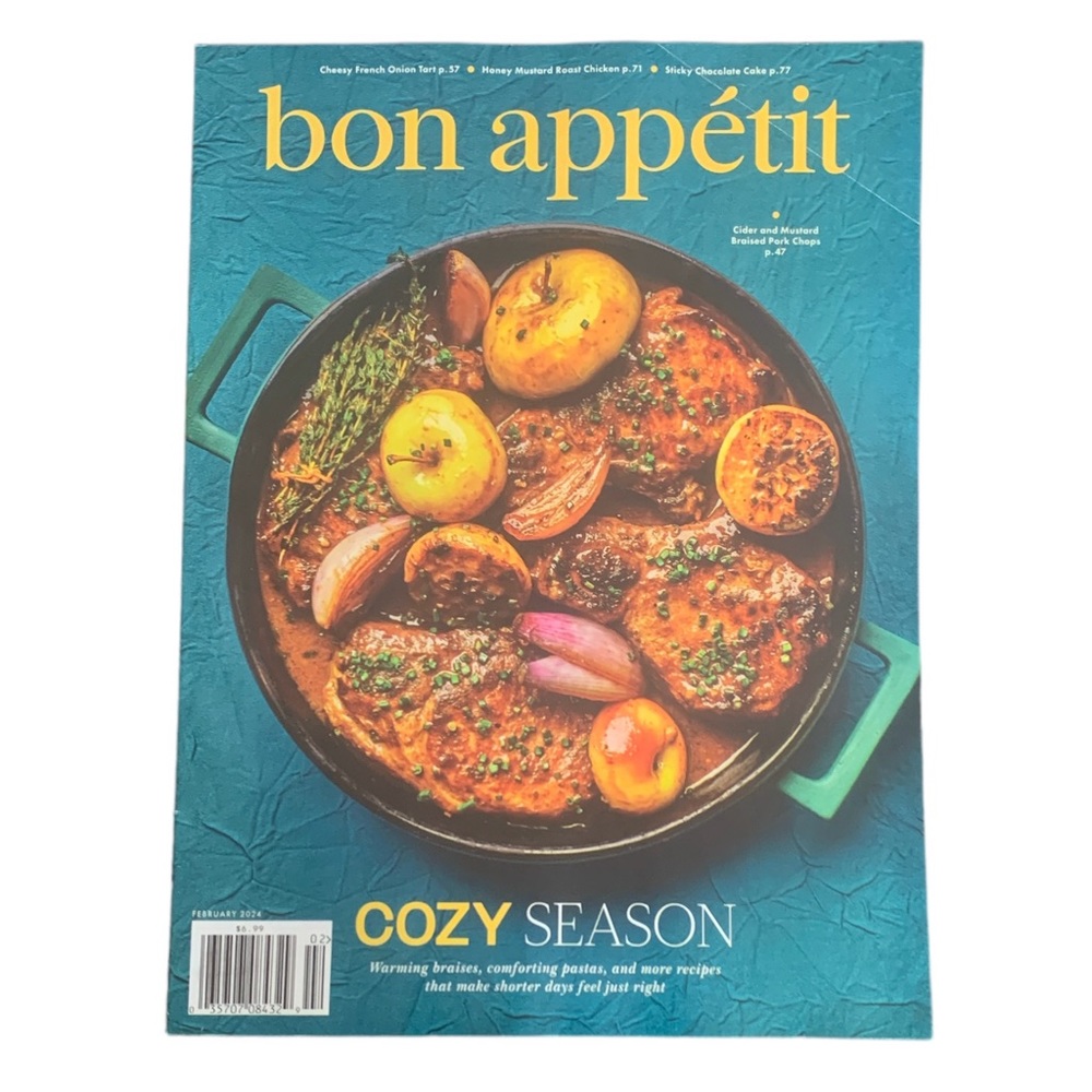 Bon Appetit Magazine February 2024 Cozy Season Warming Braises Comforting Pastas